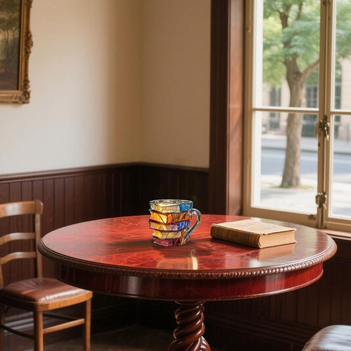 Mug 3D fait main avec inscription  Lecture du bonheur