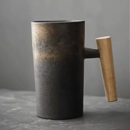 Tasse Terra – Style Vintage & Poignée Bois