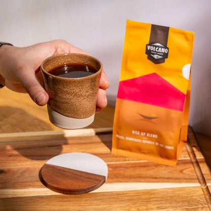 Tasse à café en céramique marron